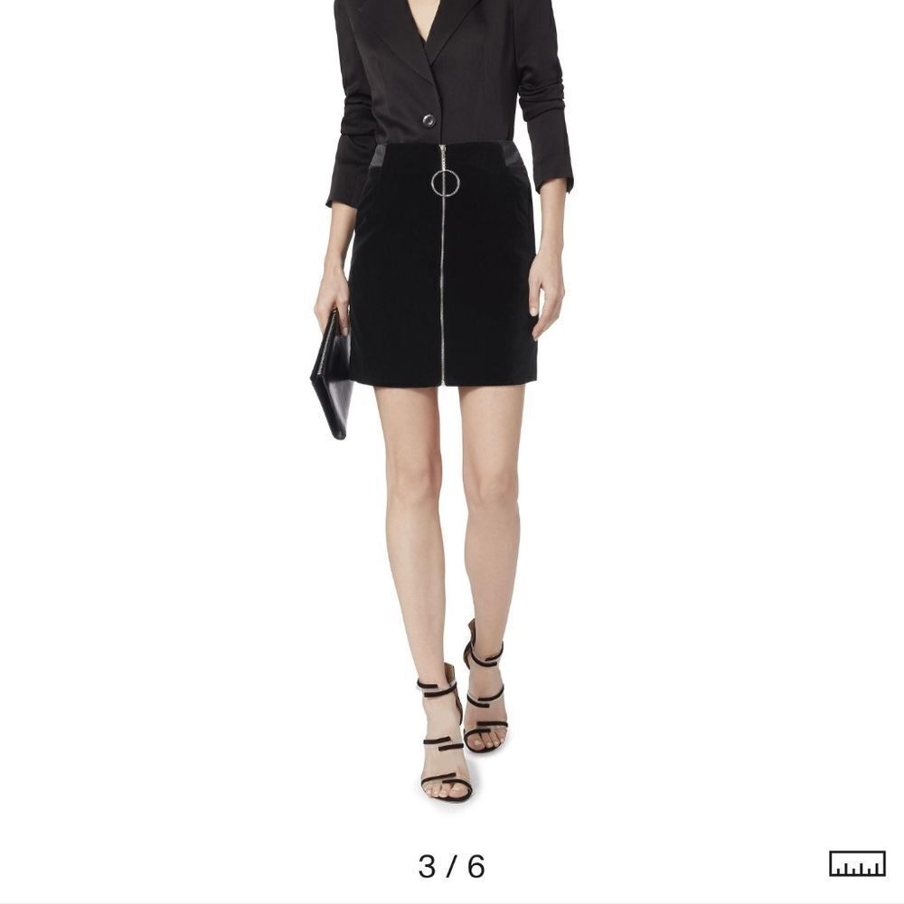 MUGLER velvet mini skirt size 10(42) BNWT